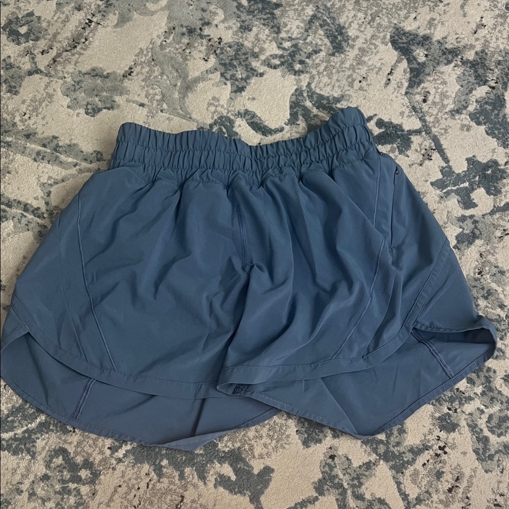 lululemon Hotty hot Slate Blue Running Shorts 4”